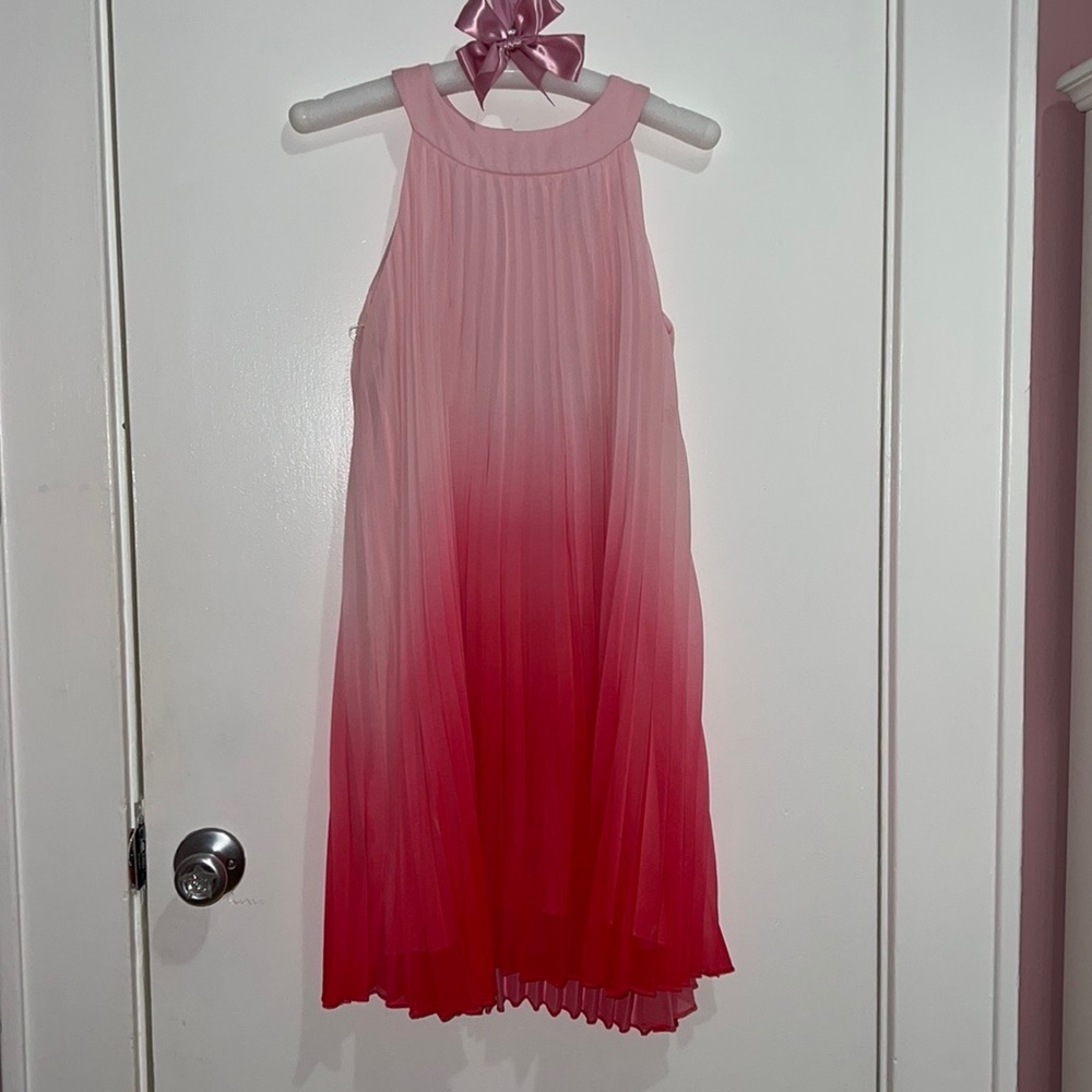Girl’s ombré sleeveless A-line dress